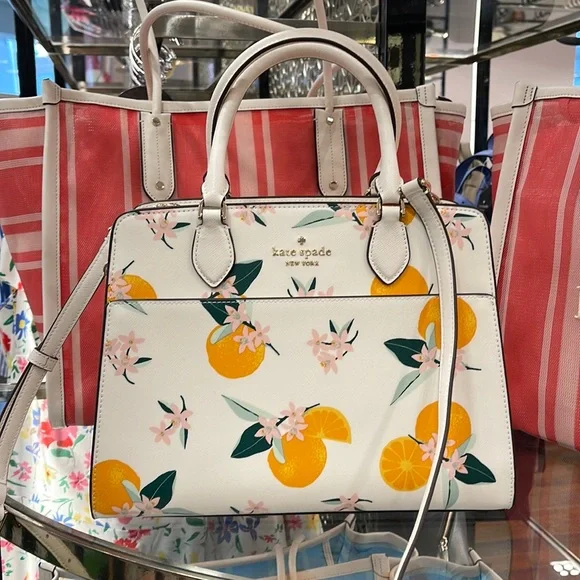 【kate spade】 Madison Orange みかんデザイン ☆フォンバッグ kate spade | Bags | Kate Spade Madison Orange Toss Medium